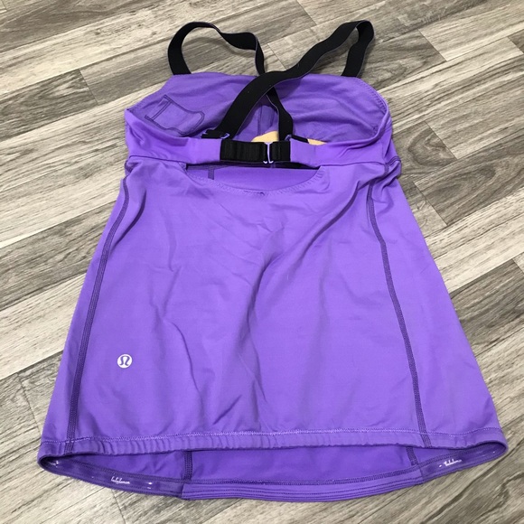 Lululemon Purple Workout Tank Top; size 4 women’s - Picture 8 of 9